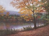 Diane Romanello Golden Autumn painting